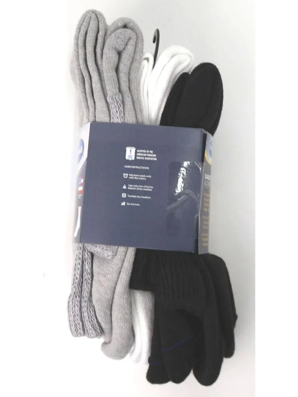 Dr. Scholl's Men's Diabetes & Circulatory Socks 6 Pair Big & Tall Ankle Sz 13-15